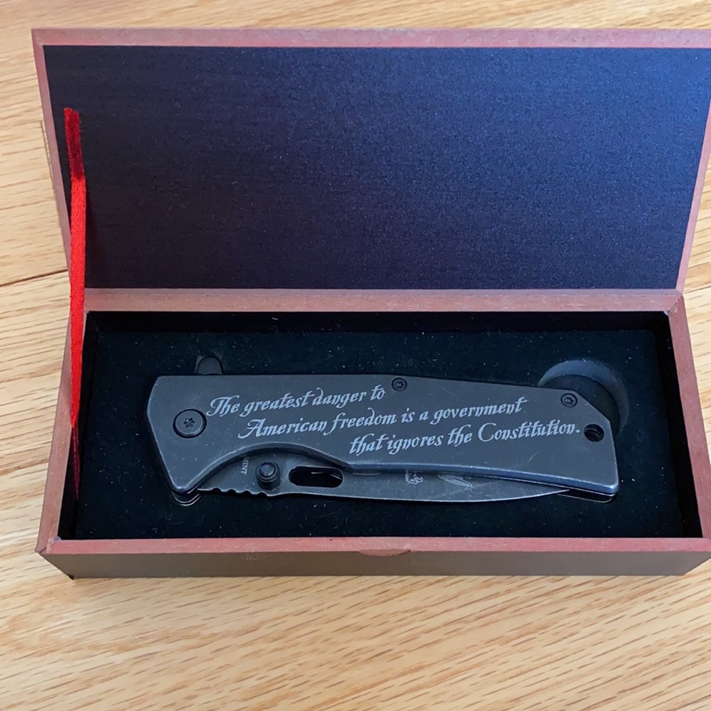 My Country My rights picket knife by the American Mint
